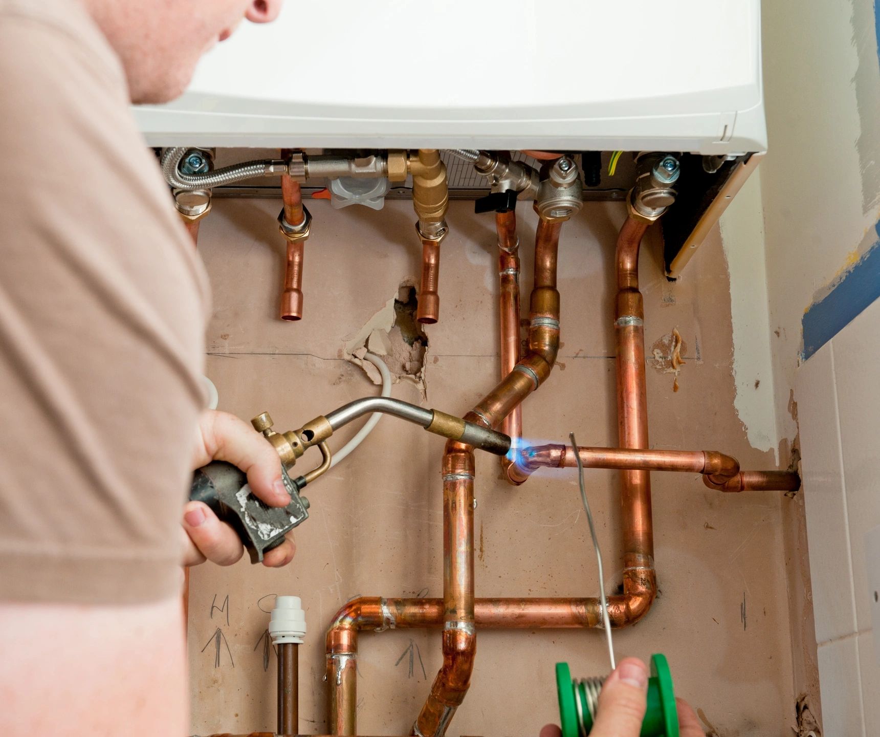 Plumbing repair work